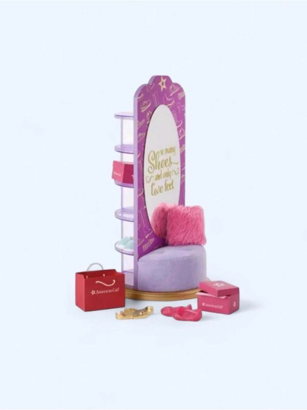 American Girl shoe display (NO ACCESSORIES)